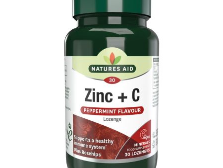 Natures Aid Zinc Lozenge (Peppermint) 30 Tablets For Cheap