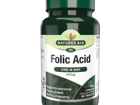 Natures Aid Folic Acid - 400ug 90 Tablets For Cheap