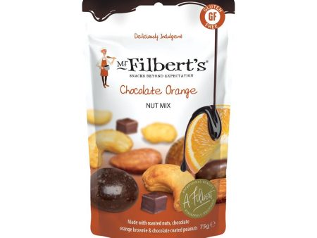 Mr Filberts Chocolate Orange Nut Mix 75g For Sale