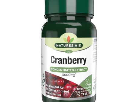 Natures Aid Cranberry - 200mg (5000mg equiv) 30 Tabs For Cheap