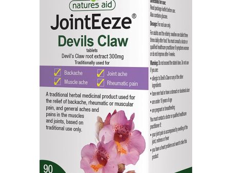 Natures Aid JointEeze - Devil s Claw Root Extract 300mg 90 Tablets For Sale