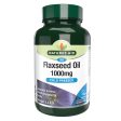 Natures Aid Flaxseed Oil - 1000mg Cold Pressed 90 Capsules on Sale