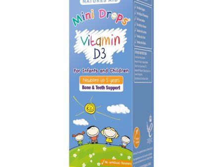 Natures Aid Vitamin D3 400iu Drops for Newborn Babies and Children Hot on Sale