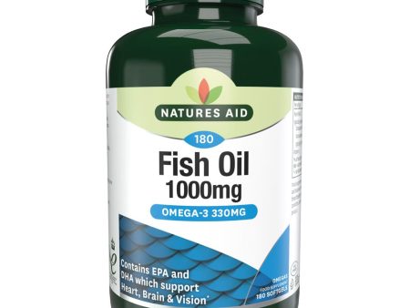 Natures Aid Fish Oil - 1000mg (Omega-3 Rich) 180 Caps Discount