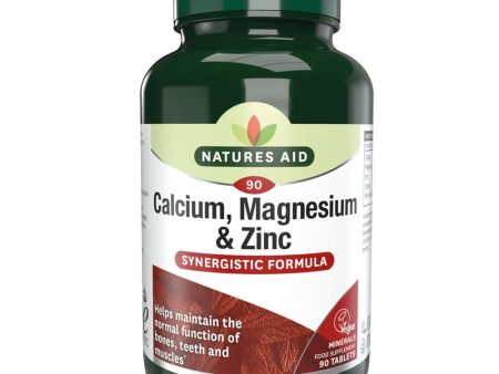 Natures Aid Calcium Magnesium + Zinc 90 Tablets For Cheap