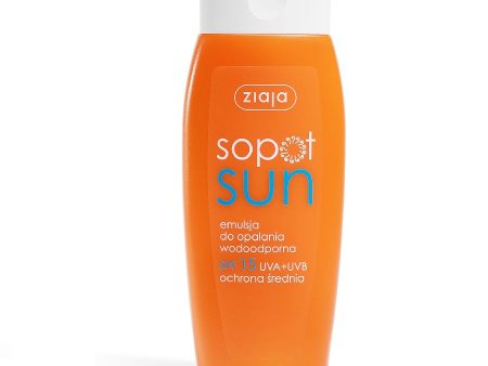 Sopot Sun emulsja do opalania wodoodporna SPF15 150ml For Sale