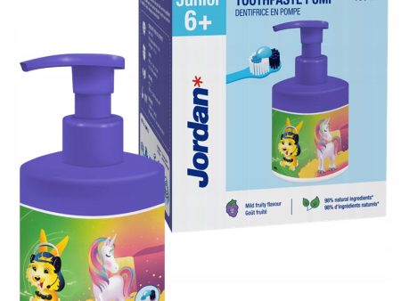 Junior pasta do zębów dla dzieci z pompką 6+ 150ml For Discount