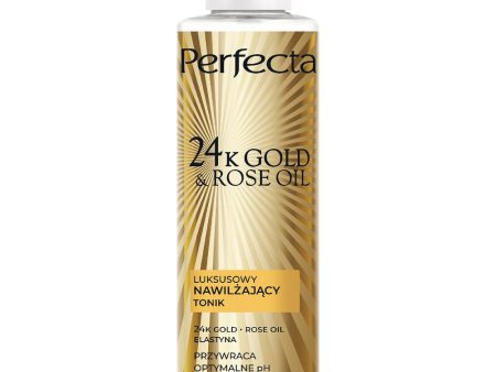 24K Gold & Rose Oil luksusowy nawilżający tonik do twarzy 200ml Discount