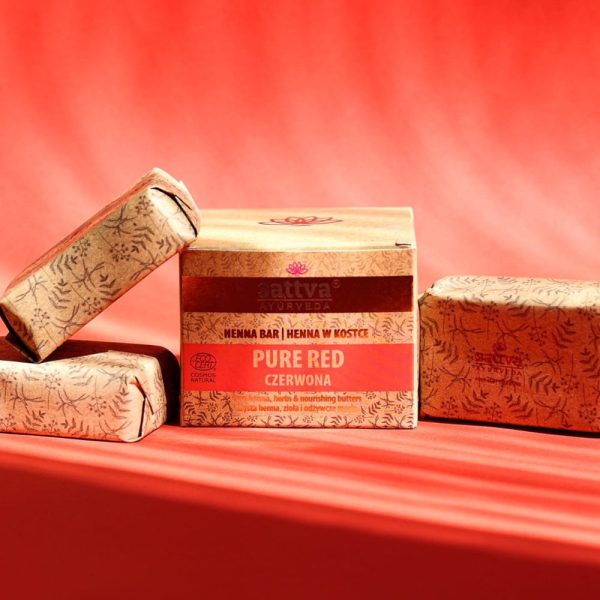 Ayurveda Henna Bar henna w kostce Pure Red 3x80g Online now