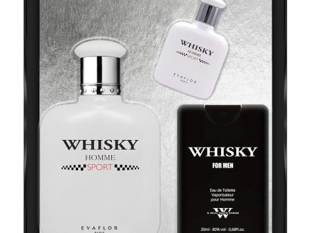 Whisky Homme Sport zestaw woda toaletowa spray 100ml + woda toaletowa spray 10ml + woda toaletowa spray 20ml For Sale