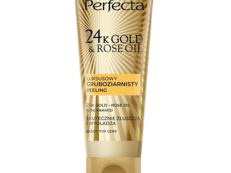 24K Gold & Rose Oil luksusowy gruboziarnisty peeling do twarzy 75g Online now