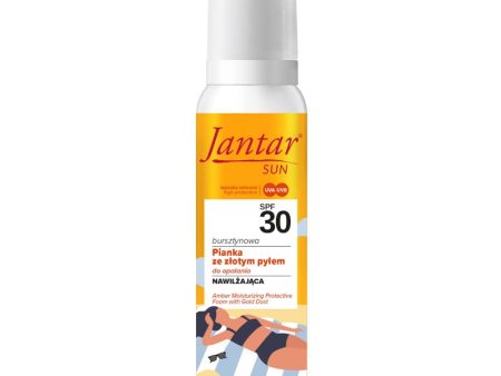 Jantar Sun bursztynowa pianka ochronna ze złotym pyłem SPF30 150ml For Sale