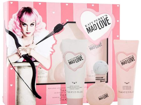 Katy Perry s Mad Love zestaw woda perfumowana spray 50ml + balsam do ciała 75ml + żel pod prysznic 75ml Hot on Sale