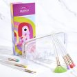 Colorful Makeup Brushes zestaw kolorowych pędzli do makijażu w kosmetyczce T318 7szt. Discount