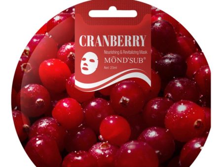 Cranberry Nourishing & Revitalizing Mask odżywczo-rewitalizująca maseczka w płachcie 23ml For Discount