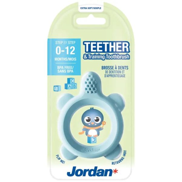 Teether & Training Toothbrush gryzak i szczoteczka treningowa 0-12m Fashion