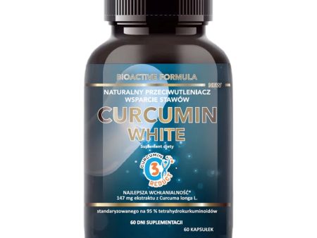 Curcumin White ekstrakt z kłącza kurkumy + inulina z cykorii suplement diety 60 kapsułek Online Sale