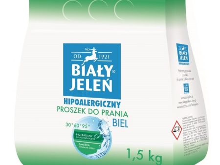 Hipoalergiczny proszek do prania do bieli 1.5kg on Sale