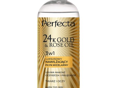 24K Gold & Rose Oil luksusowy nawilżający płyn micelarny 400ml Sale