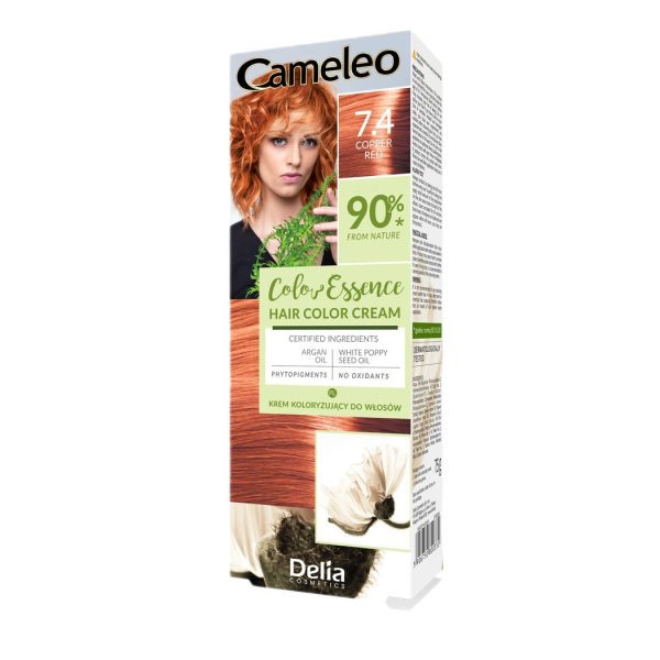 Color Essence krem koloryzujący do włosów 7.4 Copper Red 75g Online Hot Sale