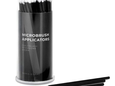 Microbrush Applicators bezwłókienkowe aplikatory do rzęs 2.5mm 100szt. Online Hot Sale