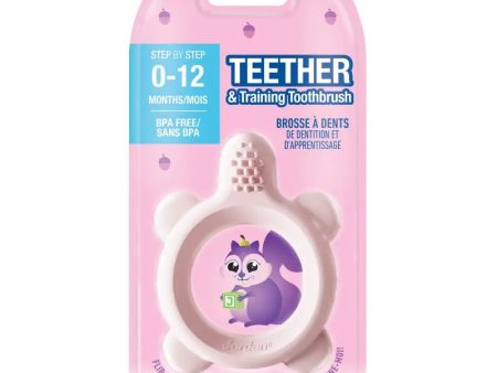 Teether & Training Toothbrush gryzak i szczoteczka treningowa 0-12m Fashion