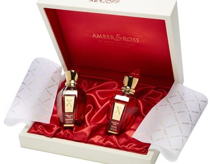 Amber Gold & Rose Gold Set zestaw perfum 2x50ml Online Hot Sale