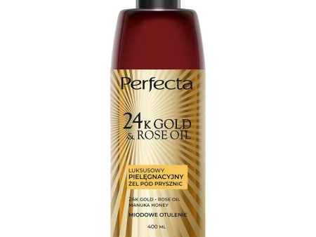 24K Gold & Rose Oil luksusowy pielęgnacyjny żel pod prysznic Miodowe Otulenie 400ml on Sale