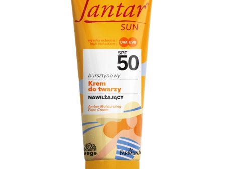 Jantar Sun bursztynowy nawilżający krem do twarzy SPF50 50ml Online Hot Sale