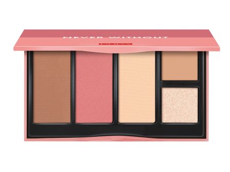 Never Without All In One Face Palette paleta do makijażu twarzy 002 Medium Skin 15.2g For Sale