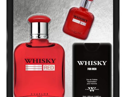 Whisky Red zestaw woda toaletowa spray 100ml + woda toaletowa spray 10ml + woda toaletowa spray 20ml For Cheap