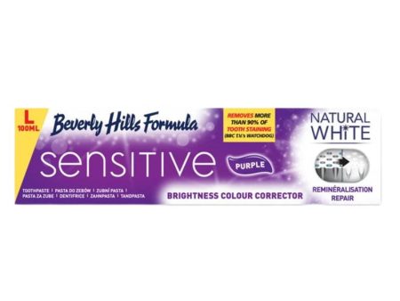 Natural White Sensitive Purple Toothpaste wybielająca pasta do zębów nadwrażliwych 100ml For Cheap