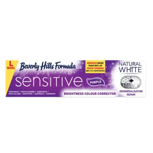 Natural White Sensitive Purple Toothpaste wybielająca pasta do zębów nadwrażliwych 100ml For Cheap