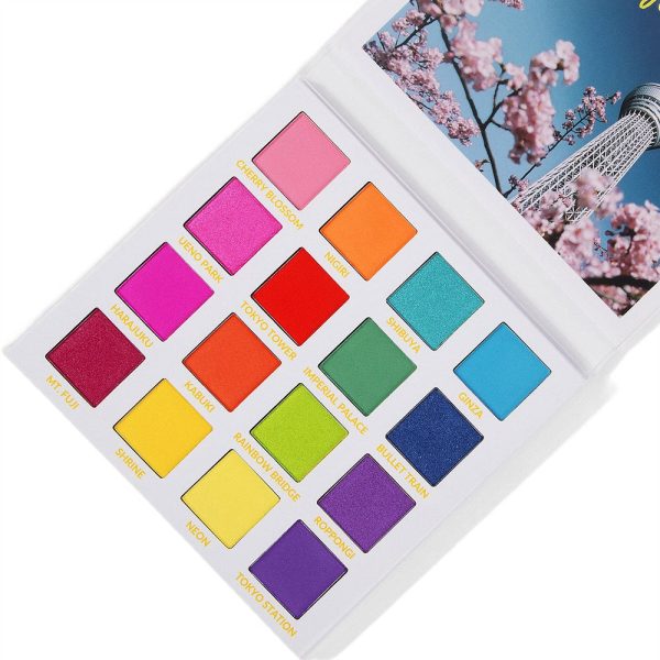 BH Trendy In Tokyo Color Eyeshadow Palette paleta kolorowych cieni do powiek 16g Fashion