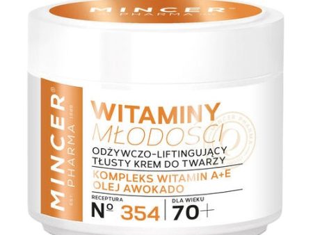 Witaminy Młodości 70+ odżywczo-liftingujący tłusty krem do twarzy No.354 50ml Supply