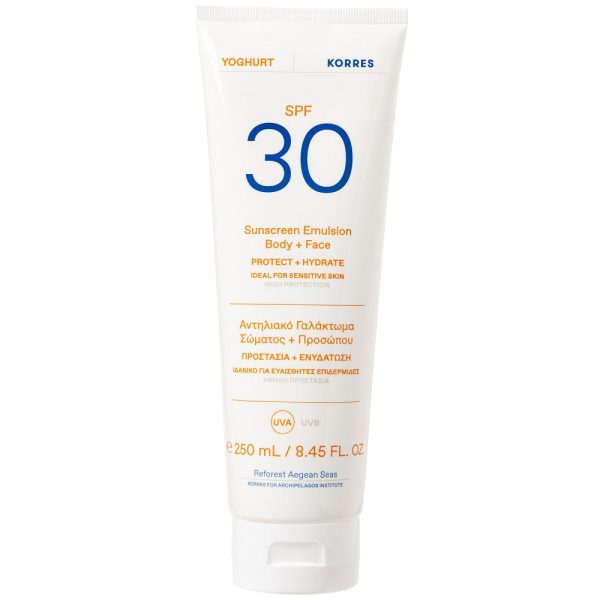 Yoghurt Sunscreen Emulsion Body + Face emulsja ochronna do ciała i twarzy SPF30 250ml For Sale