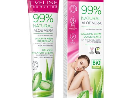 99% Natural Aloe Vera krem do depilacji rąk nóg i bikini 125ml For Sale