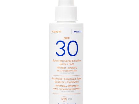 Yoghurt Sunscreen Spray Emulsion Body + Face emulsja ochronna w sprayu do ciała i twarzy SPF30 150ml Supply