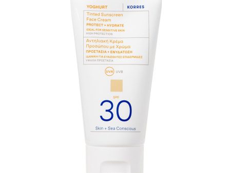 Yoghurt Tinted Sunscreen Face Cream koloryzujący krem ochronny do twarzy SPF30 Nude 50ml For Cheap