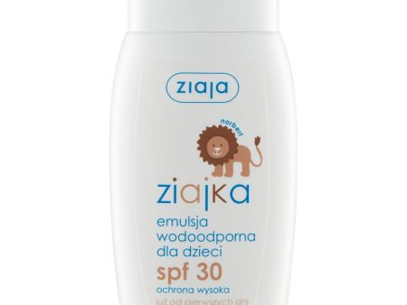 Ziajka emulsja wodoodporna do twarzy i ciała dla dzieci SPF30 125ml Online Sale