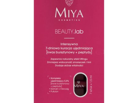 BEAUTY.lab intensywna 7-dniowa kuracja ujędrniająca [kwas bursztynowy + peptydy] 7x1.5ml For Cheap