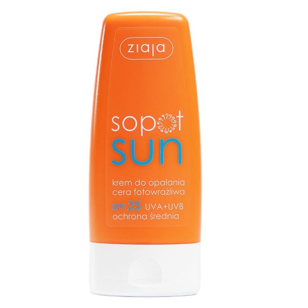 Sopot Sun krem do opalania cera fotowrażliwa SPF25 60ml Hot on Sale