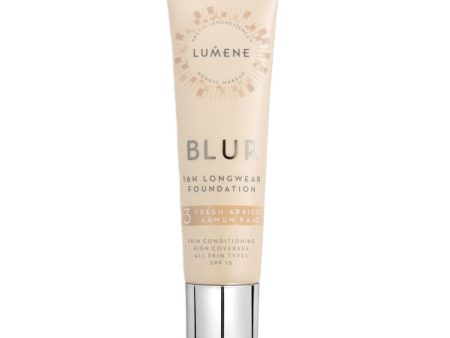 Blur 16h Longwear Foundation SPF15 wygładzający podkład do twarzy 3 Fresh Apricot 30ml For Sale