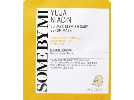 Yuja Niacin Blemish Care Serum Mask rozjaśniająca maska-serum w płachcie 25g Hot on Sale