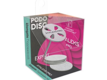 PodoDisc Pro metalowy wydłużony krążek do pedicure 20mm + zestaw wymiennych nakładek 180 5szt. Online now